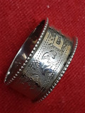 Inel pentru servetele din argint masiv Anglia anii 1880