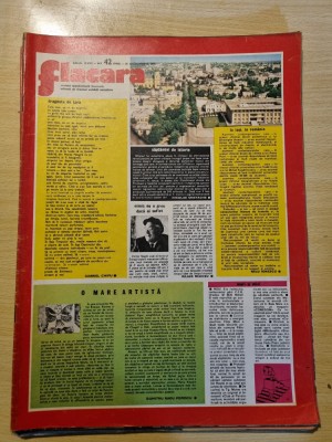 flacara 25 octombrie 1975-art. iasi,halele centrale ploiesti,clopotiva,cenaclu foto