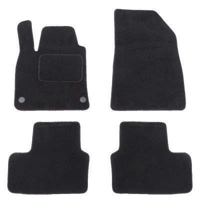 Set covorase auto mocheta Velor RENAULT CLIO V, 08.2019-06.2023; CLIO V, 06.2023-, negru, foto