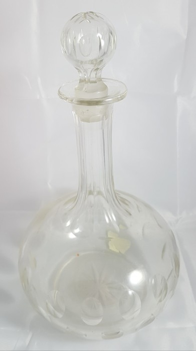 Superb decantor vechi din cristal inceput sec.xx