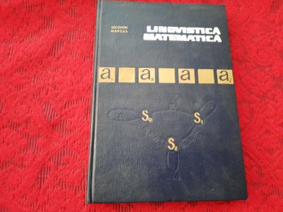 Solomon Marcus - Lingvistica matematica RF11/2 foto