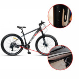 Cumpara ieftin Bicicleta Mountain Bike 27.5 inch, aluminiu, frane hidraulice, 27 viteze, negru, RESIGILAT