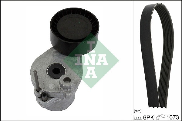 INA 529 0530 10 Set curea transmisie cu caneluri