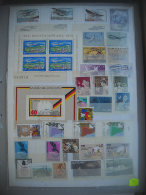 HOPCT LOT NR 29 - AVIATIE,AUSTRIA,GERMANIA,ROMANIA -ETC-82 TIMBRE STAMPILATE foto