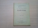 RELIGIUNEA CRESTINA - Sofie Popescu (teza pentru licenta) -1905, 77 p., Alta editura