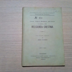 RELIGIUNEA CRESTINA - Sofie Popescu (teza pentru licenta) -1905, 77 p.