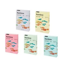H&acirc;rtie color pentru copiator Rainbow A4, pastel, 80 g/mp, 500 coli/top