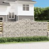 VidaXL Coș gabion arcuit, 400x50x160/180 cm, fier galvanizat
