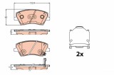 TRW GDB2203 set placute frana,frana disc