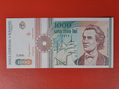 Bancnota 1000 lei 1991 - UNC ++++ serie cu punct foto