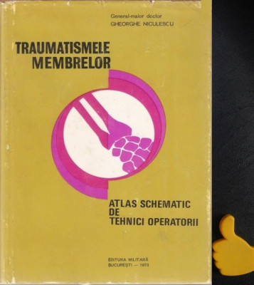 Traumatismele membrelor Atlas schematic de tehnici operatorii Niculescu foto