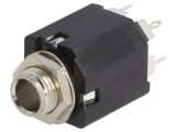 Soclu Jack 6,3mm Stereo cu &Icirc;ntrerupător Dublu