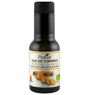 Ulei de Turmeric Macerat la Rece Bio 100ml Pronat foto