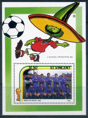 ST VINCENT 1986 FOTBAL CAMPIONATUL MONDIAL DIN MEXIC foto