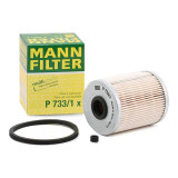 Filtru Combustibil Mann Filter Renault Laguna 2 2001-2007 P733/1X, Mann-Filter
