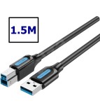 Cablu VENTION USB 3.0 A Tata la B Tata-Lungime 1.5 Metri