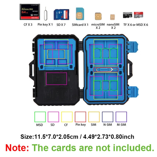 Card Mory, rezistent la apa, anti-soc, cu cititor de carduri, 3.0 SD/CF, pentru