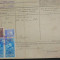 D11 Document 1931 cu timbre fiscale -val.de 2 Lei in straif de 3 buc