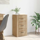 VidaXL Bufet cu sertar stejar artizanal 40 x 33 x 70 cm Lemn compozit
