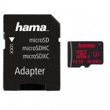 Card de memorie Hama, microSDHC 32GB UHS Speed Class 3 UHS-I 80MB/s + Adaptor