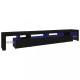 Cumpara ieftin Comoda TV cu lumini LED, negru, 260x36,5x40cm