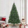 VidaXL Brad de Crăciun artificial Verde 240 cm PVC și Oțel și Plastic 3396937