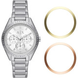 Ceas Dama, Armani Exchange, Giacomo AX7142SET, Set cu Cadrane - Marime universala