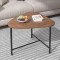 Masuta de cafea, triunghiulara, blat MDF, cadru metalic, dimensiuni 64 x 52 x 51 cm, greutate maxima suportata 30 kg, negru