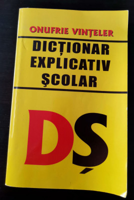 Dicționar explicativ școlar foto