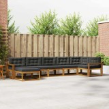 Cumpara ieftin Set de canapele de exterior 7 buc. 7-Locuri Natural si Antracit