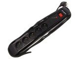 Prelungitor cu 5 prize LANBERG, protec&Aring;&pound;ie la supratensiune, 10A, 5m