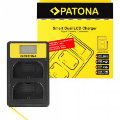 PATONA | Incarcator smart DUAL USB -A / USB -C / Micro USB tip Canon LP-E6