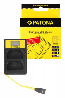 PATONA | Incarcator smart DUAL USB -A / USB -C / Micro USB tip Canon LP-E6 foto