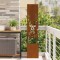 vidaXL Ecran de intimitate pentru grădină Ruginit 32 x 140 cm 876419