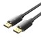 Cablu video Vention, DisplayPort(T) la DisplayPort(T), 2m, rezolutie maxima 4K la 60Hz, conectori auriti, cupru/argint, invelis PVC, negru, &quot;HAKBH&quot; (t