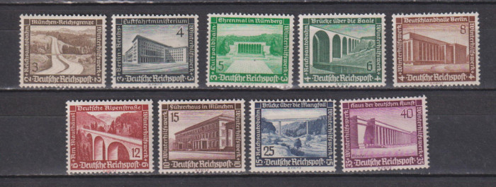 GERMANIA DEUTSCHES REICH 1936 MI. 634-641 MNH +642 MH