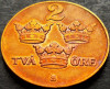 Moneda istorica 2 ORE - SUEDIA, anul 1925 *cod 5258 A, Europa, Bronz