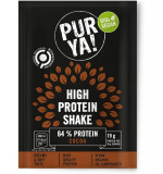 Pulbere bio pentru shake proteic cu cacao, 64% proteina, 30g Pur Ya