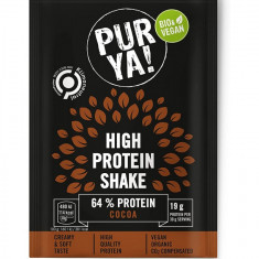 Pulbere bio pentru shake proteic cu cacao, 64% proteina, 30g Pur Ya