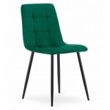 Scaun stil scandinav, Artool, Kara, catifea, metal, verde si negru, 44.5x50.5x87 cm GartenVIP DiyLine