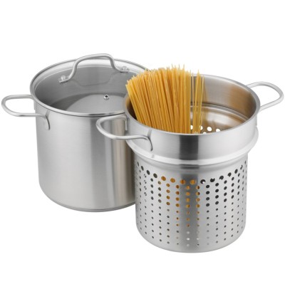 Oala Navaris, inox, cu sita integrata, 5.7L, pentru toate tipurile de aragaz, NAV000010CS002C foto