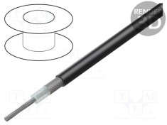 Cablu coaxial RG58C/U litat cu PVC negru 5mm HELUKABEL