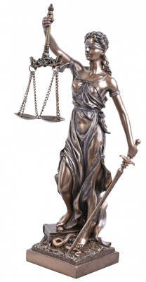 Justitia - statueta din rasini cu un strat ceramic WU71832A4 foto
