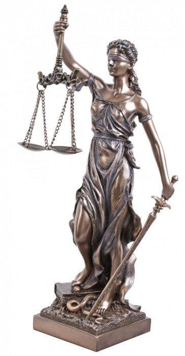 Justitia - statueta din rasini cu un strat ceramic WU71832A4