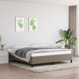 VidaXL Cadru de pat fără saltea, gri taupe, 160x200 cm, textil 347078