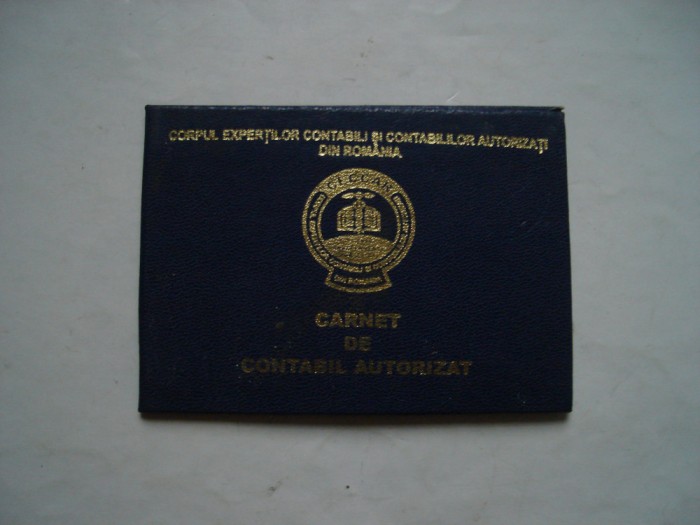 Carnet de contabil autorizat 1999