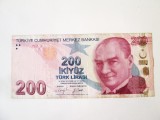 Turcia 200 Lirasi/Lire 2009,bancnota din imagini la cel mai mic preț