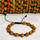 Bratara rudraksha 8mm si ametist 4mm, Stonemania Bijou