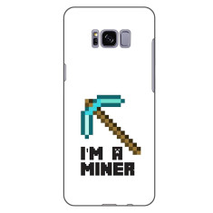 Husa compatibila cu Samsung Galaxy S8+ Plus Silicon Gel Tpu Model Minecraft Miner