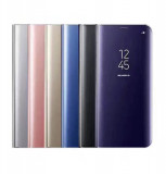 Husa Mirror Samsung Galaxy Note 10 Lite SM-N770 N770, Alt model telefon Samsung, Mov, Negru, Piele Ecologica